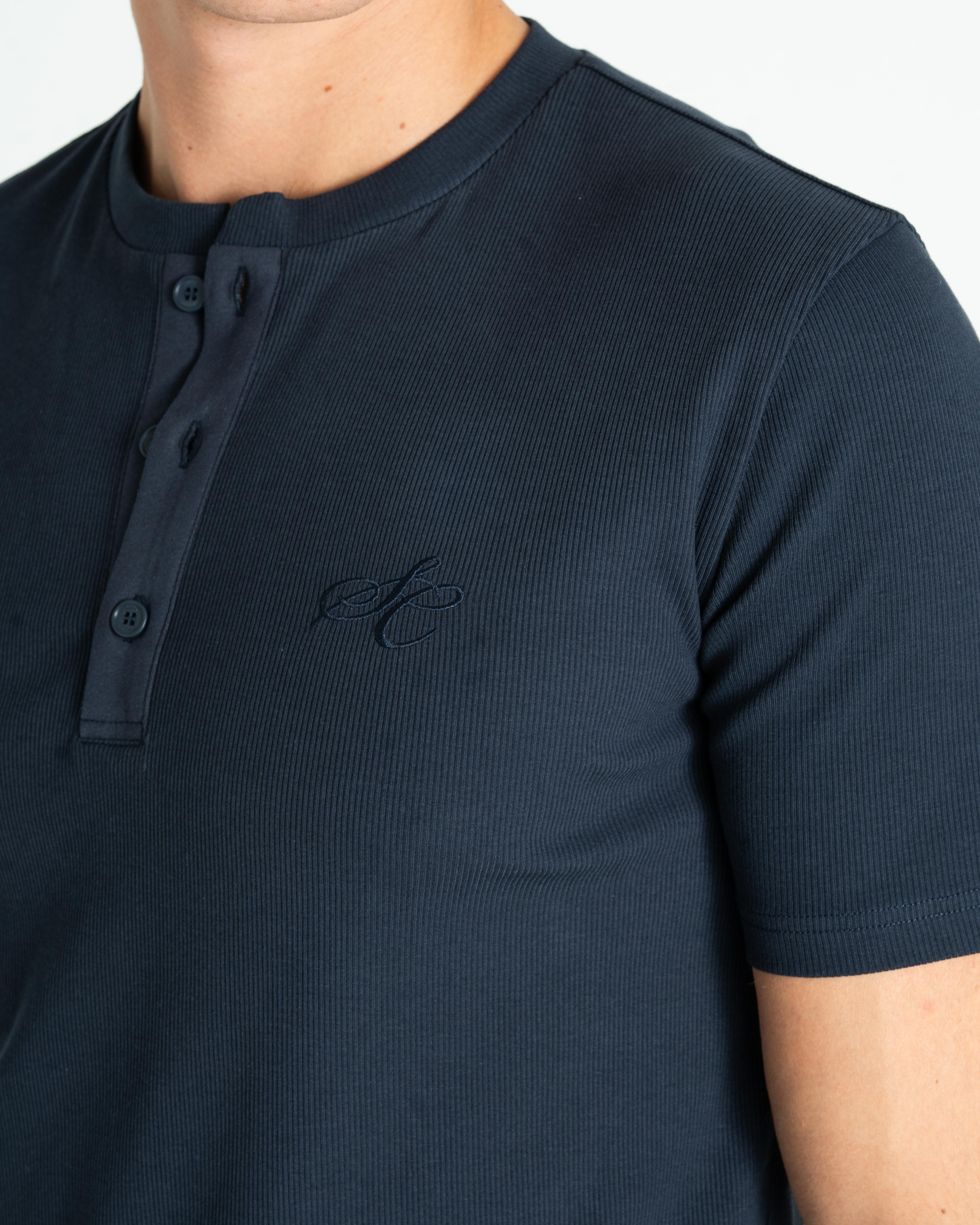 Henley Short Sleeve Navy
